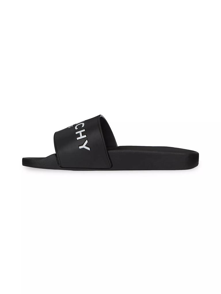 Givenchy Slide Flat Sandals In Rubber