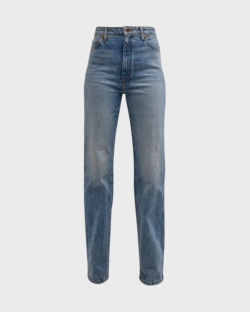 Khaite Danielle High-Rise Straight-Leg Jeans 1