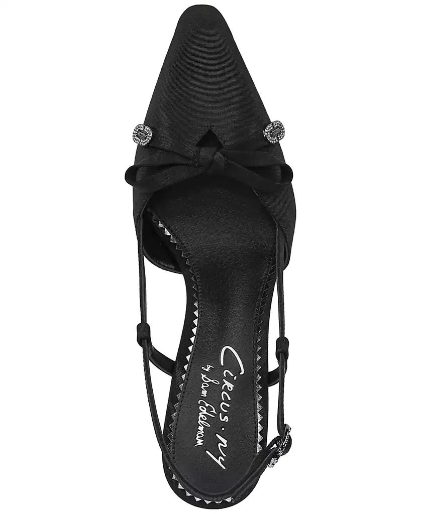 Circus NY by Sam Edelman Women's Monica Pointed-Toe Slingback Bow Pumps 4