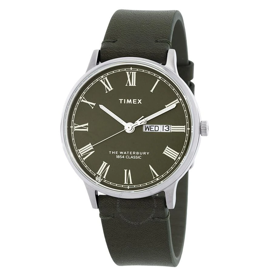 Timex Waterbury Classic Quartz Green Dial Men's Watch TW2W50500 1
