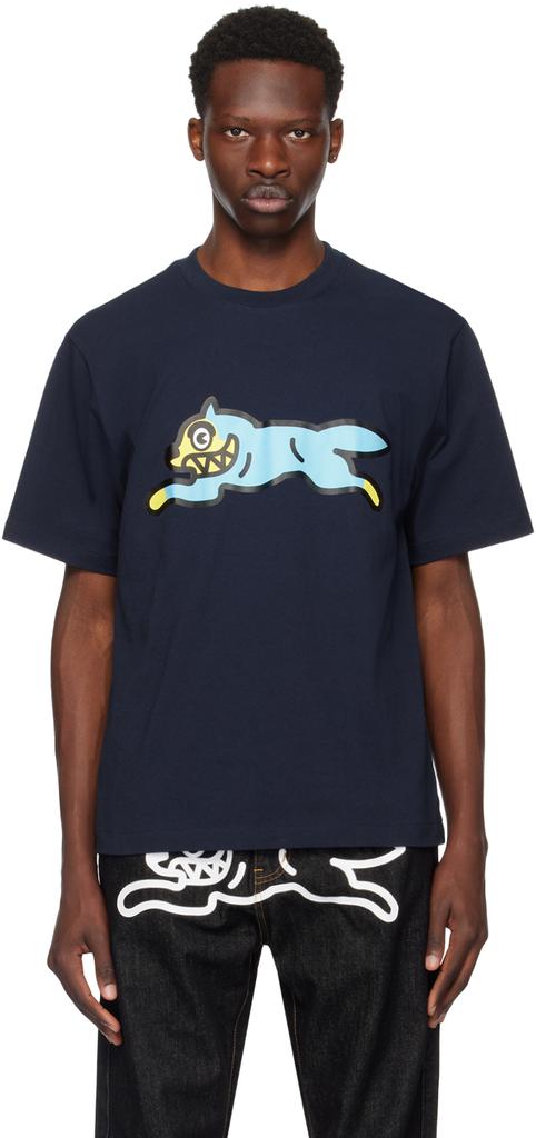 ICECREAM Navy Running Dog T-Shirt