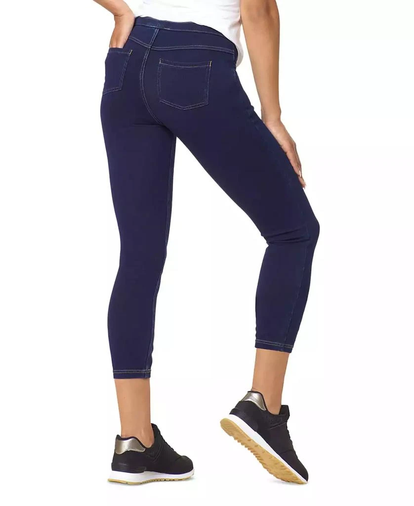 Hue Women's Mid-Rise Pull-On Denim Capri Leggings 9