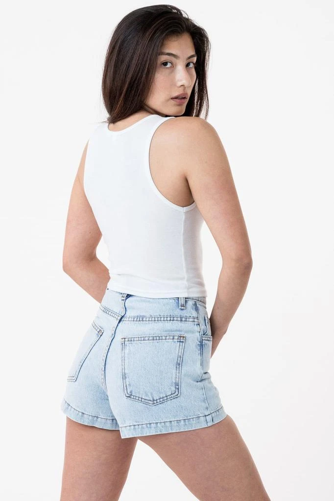 Los Angeles Apparel 4308 - Baby Rib Crop Tank 4