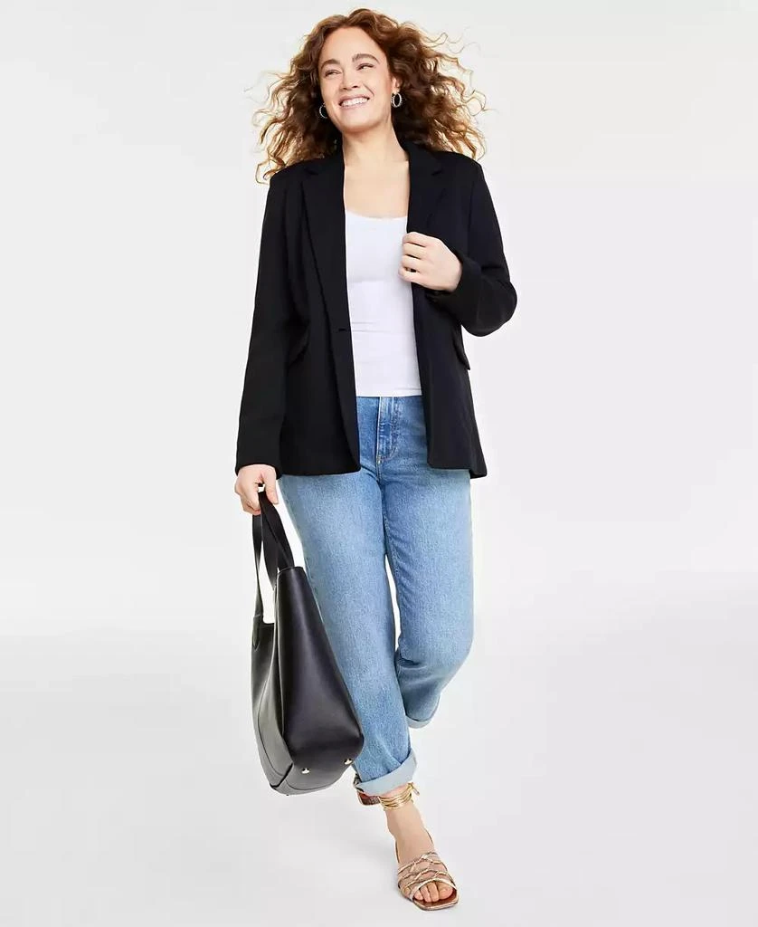 On 34th Women's Solid Longline Blazer, Created for Macy's 1