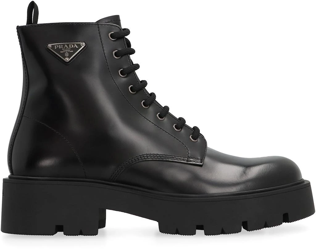 Prada Leather Lace-up Boots 2