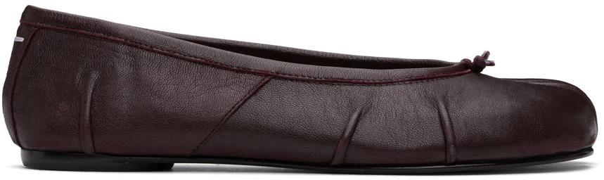 MAISON MARGIELA Burgundy Tabi New Ballerina Flats 1