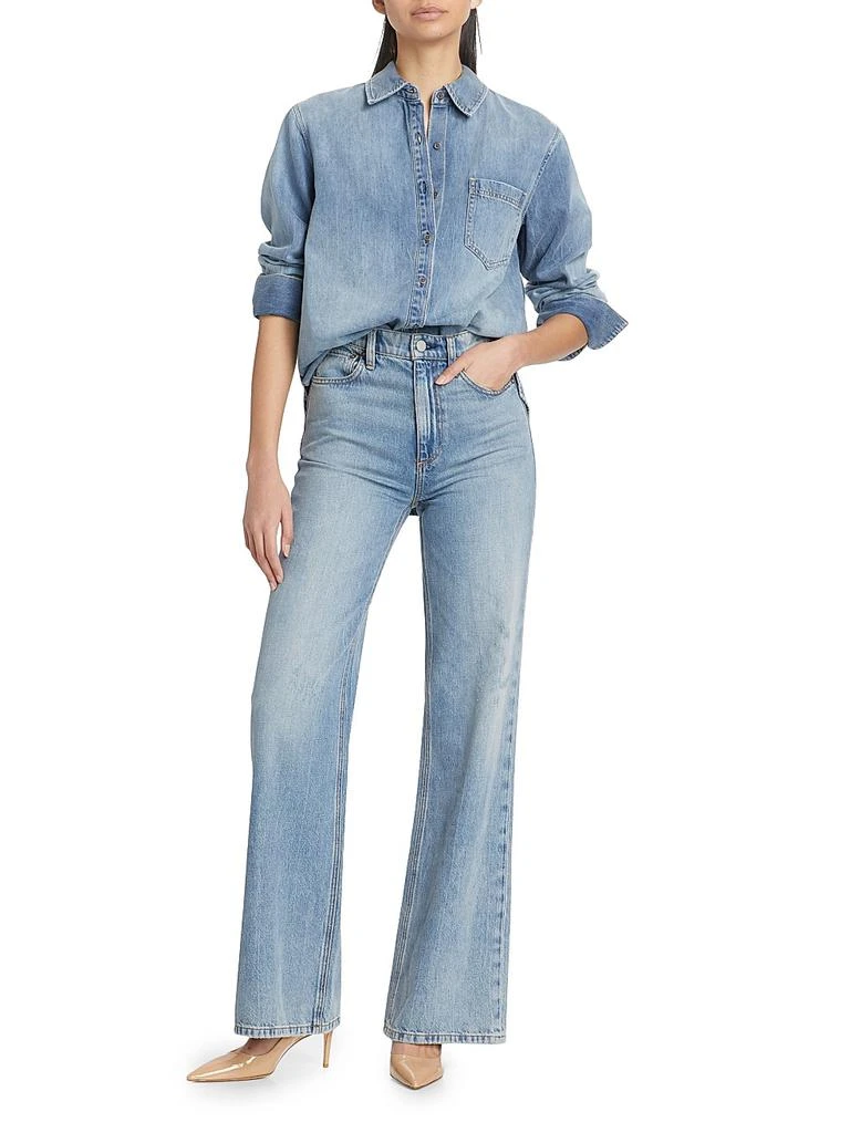Alice + Olivia Weezy High-Rise Straight Jeans 2