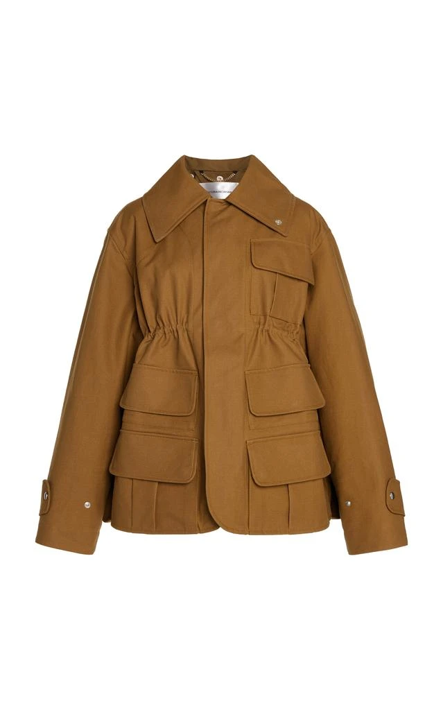 Victoria Beckham Victoria Beckham - Cotton Patch Pocket Utility Jacket - Brown - UK 12 - Moda Operandi 1