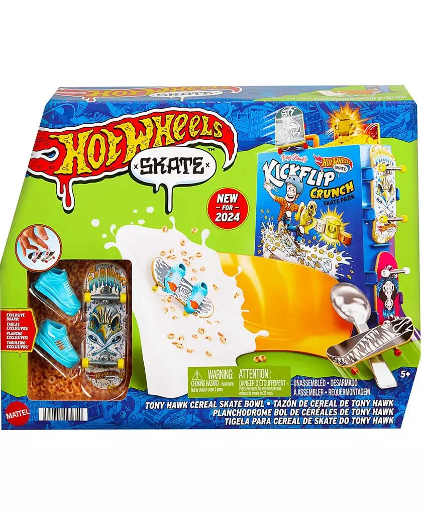 Hot Wheels Tony Hawk Cereal Skate Bowl Fingerboard Set with 1 Exclusive Board 3