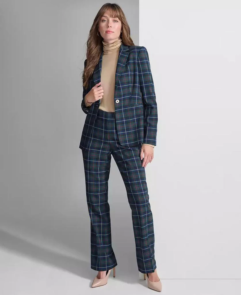 Tommy Hilfiger Women's Slim Fit Checked Blazer 4