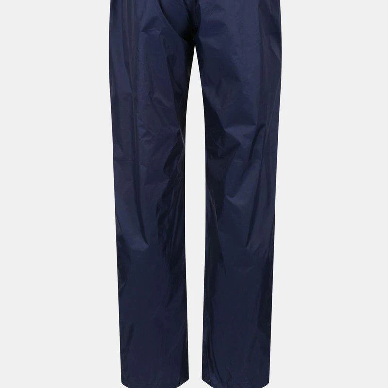 Regatta Mens Classic Pack It Waterproof Overtrousers Navy 1