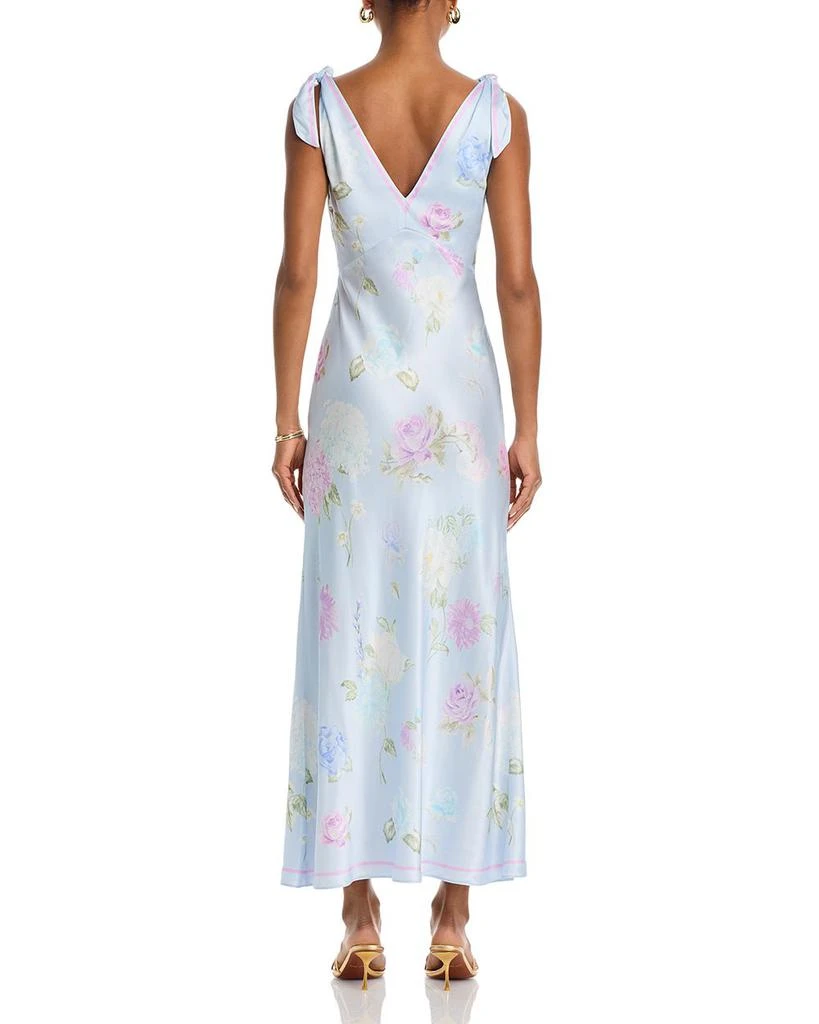 LOVESHACKFANCY Perri Floral Tie Shoulder Dress 4