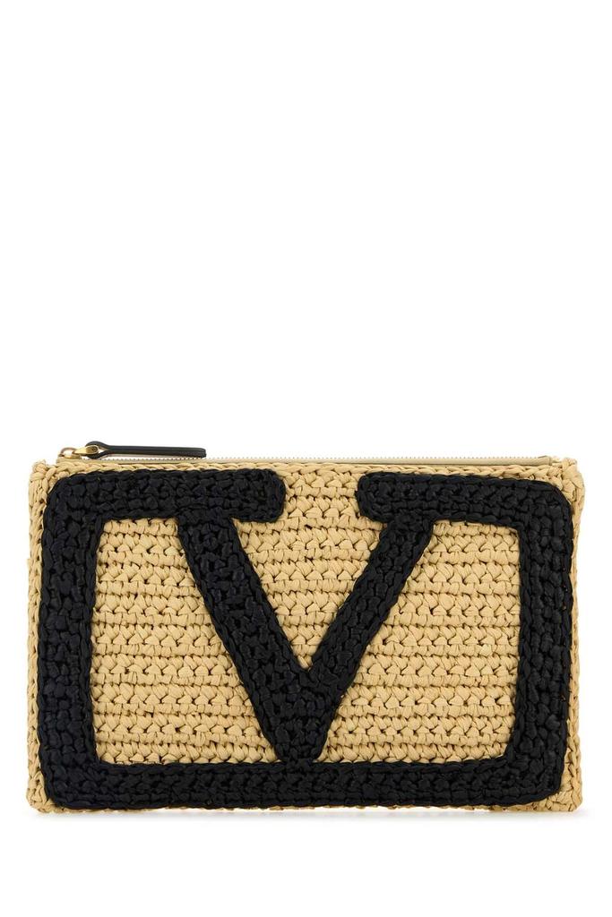 Valentino Valentino Garavani VLogo Zipped Clutch Bag