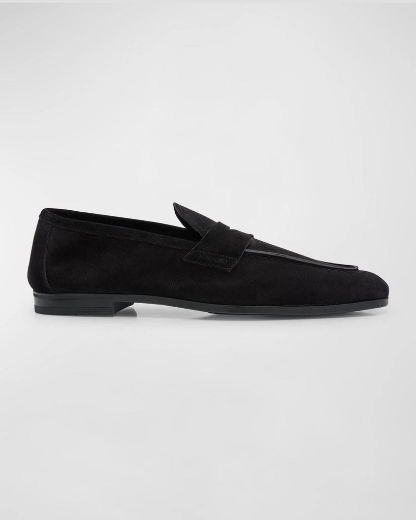 Shop Men's Sean Suede Penny Loafers on Sale at BeyondStyle – Get