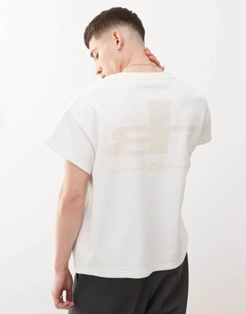 Cheap Monday Cheap Monday x Landon Barker boxy t-shirt with back print in white 2