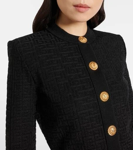 Balmain PB Labyrinth lamé cardigan 5