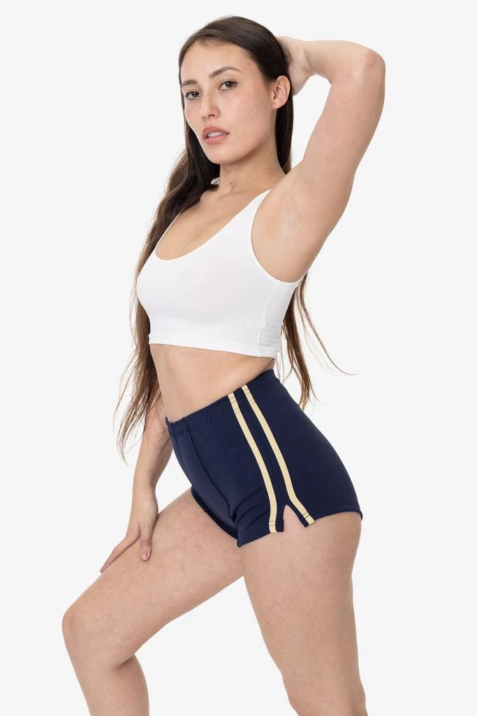 Los Angeles Apparel RNI3001 - Nylon Interlock Cheer Stripe Shorts 2