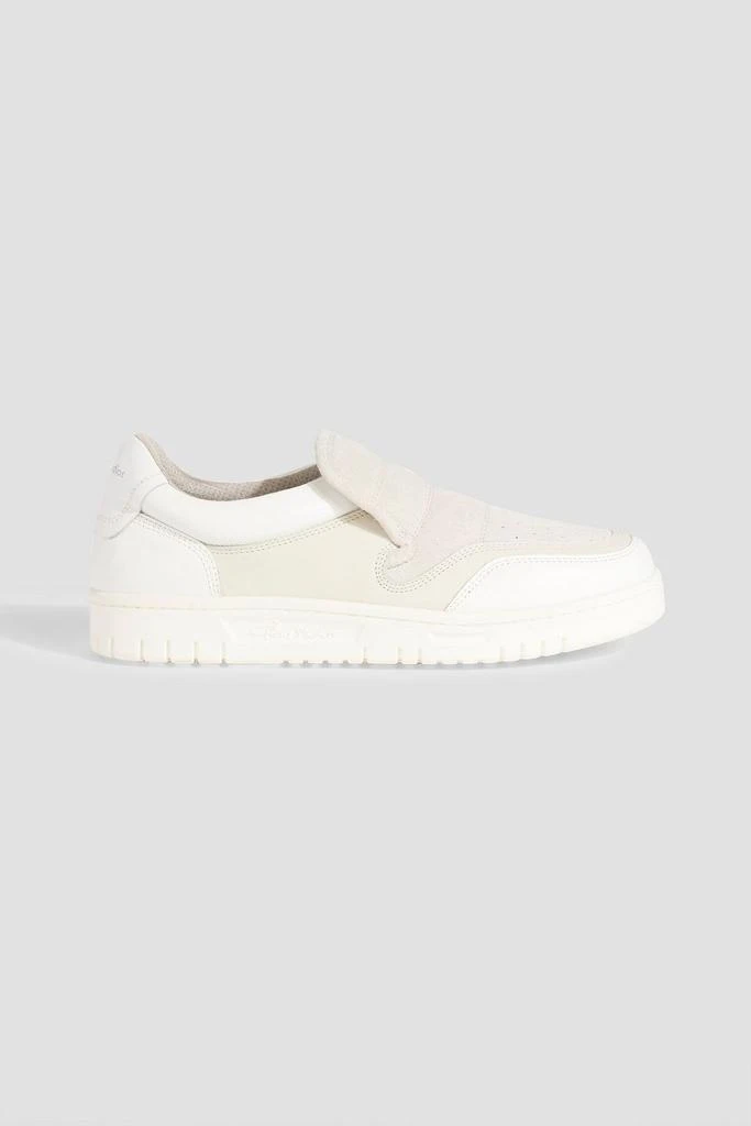 Acne Studios Suede and leather slip-on sneakers 1