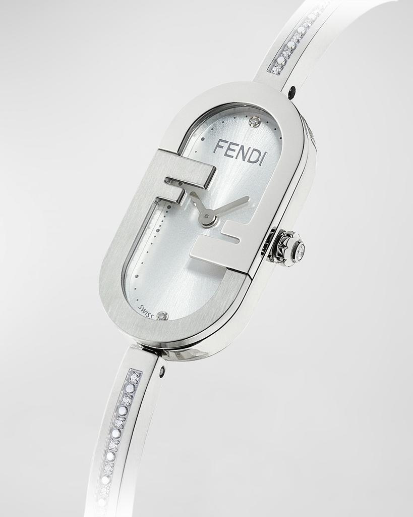 Fendi O'Lock Vertical Oval Watch with Diamonds - Women's Automatic