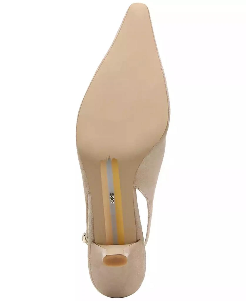Sam Edelman Bianka Kitten-Heel Leather Slingback Pumps 5