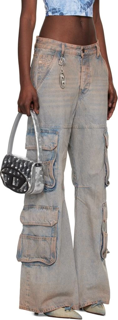 Diesel Blue 1996 D-Sire 0kiai Denim Cargo Pants 2