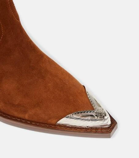 Paris Texas El Dorado embellished suede cowboy boots 6
