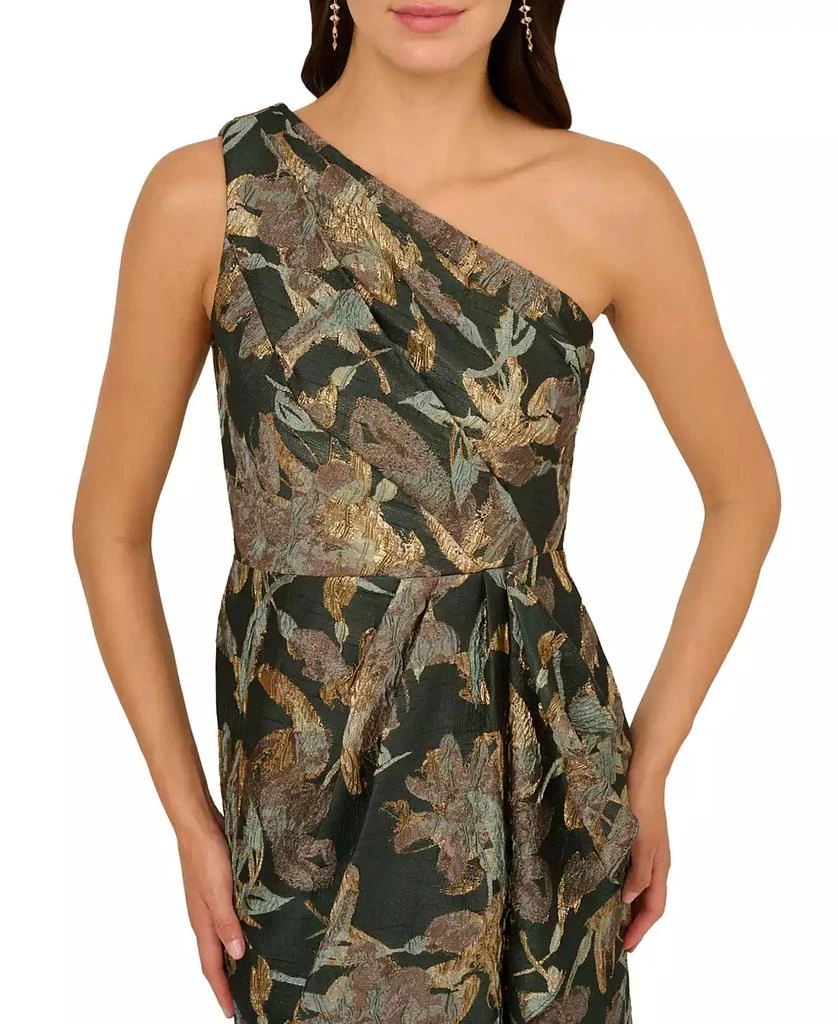 adrianna papell one shoulder dress macys Adrianna Papell One-Shoulder Chiffon Gown