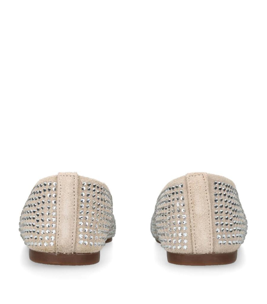 Babywalker Leather Swarovski Crystal-Embellished Flats