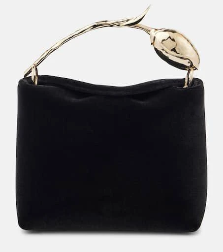 Erdem Bloom Mini velvet tote bag 1