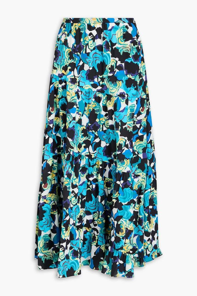 Diane von Furstenberg Venice printed cotton-blend poplin midi skirt