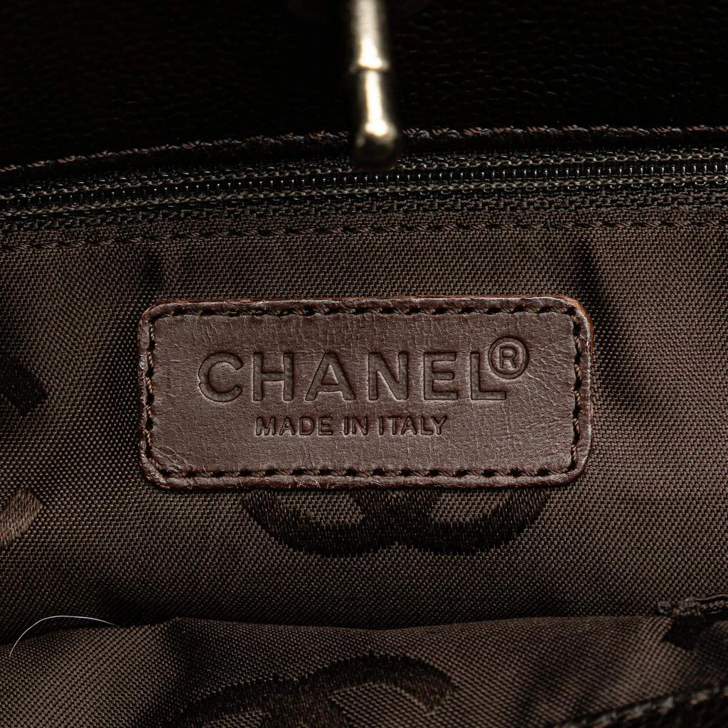 Chanel Chanel Black CC Caviar Tote 7