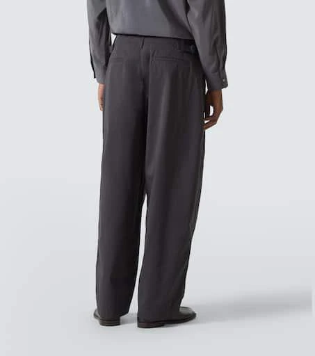 Lemaire Maxi pleated cotton twill pants 4