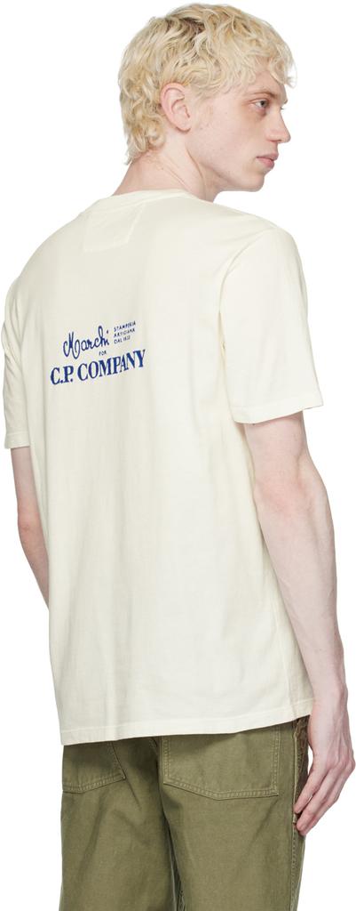 C.P. Company White Crewneck T-Shirt - T-Shirts - BeyondStyle