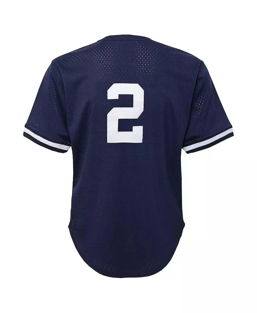 Mitchell & Ness Mitchell Ness Toddler Derek Jeter Navy New York Yankees Cooperstown Collection Mesh Batting Practice Jersey 2