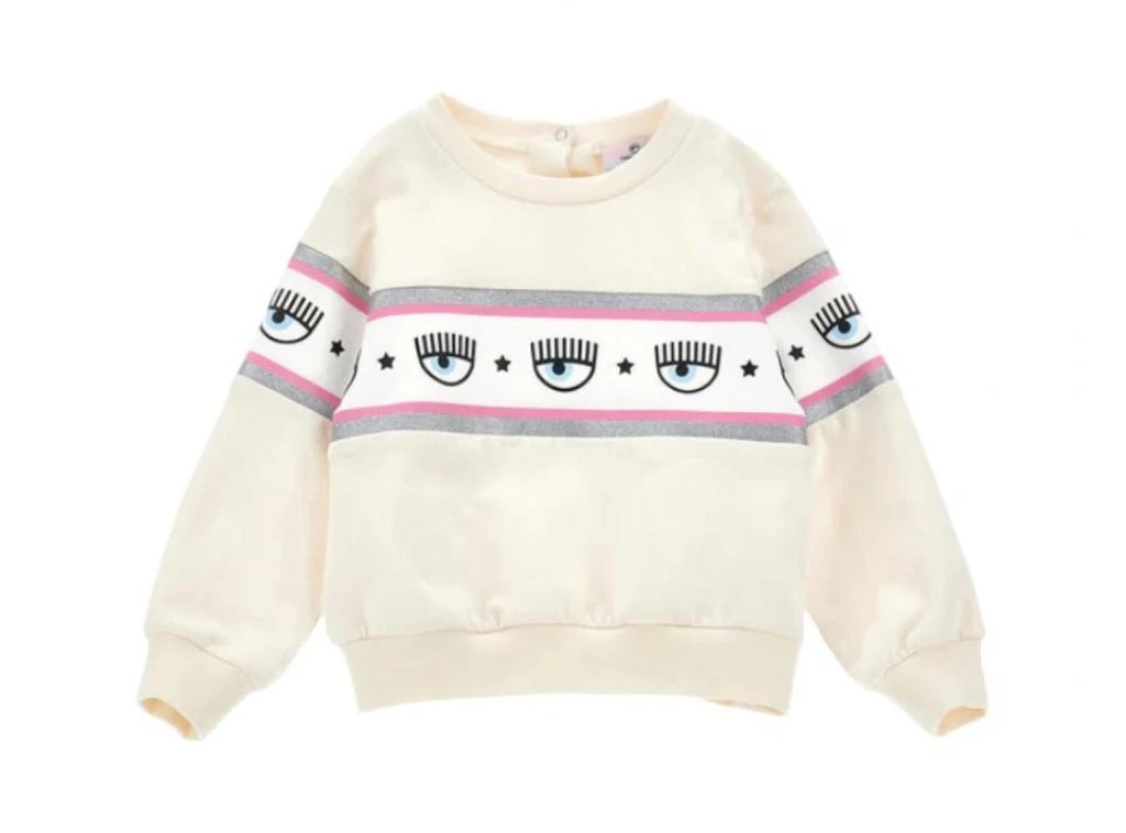Chiara Ferragni Baby girl sweatshirt Chiara Ferragni 53B601_2010_PANNA