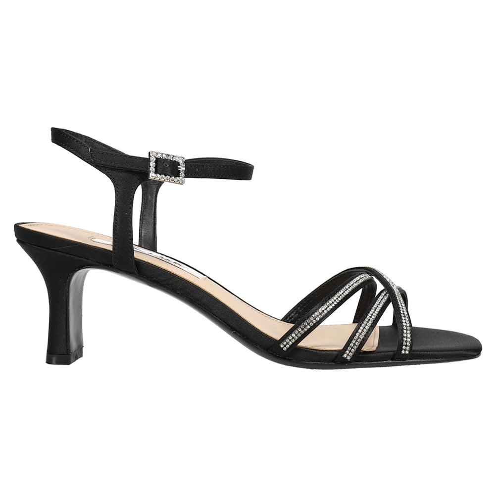 Nina Bobby Rhinestone Ankle Strap Sandals