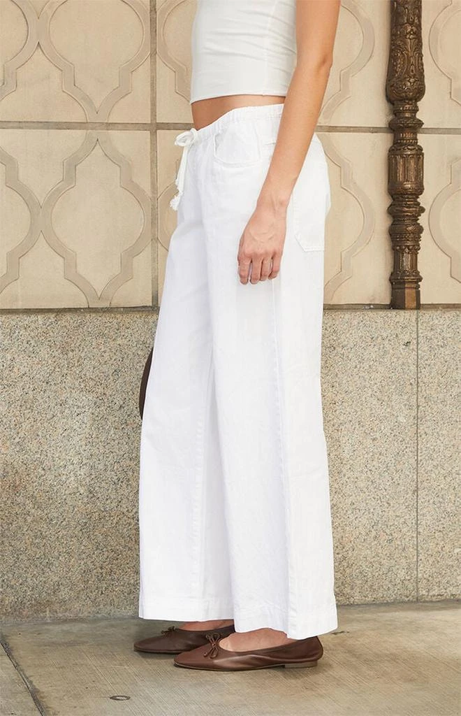 John Galt White Frankie Low Rise Baggy Pants 3
