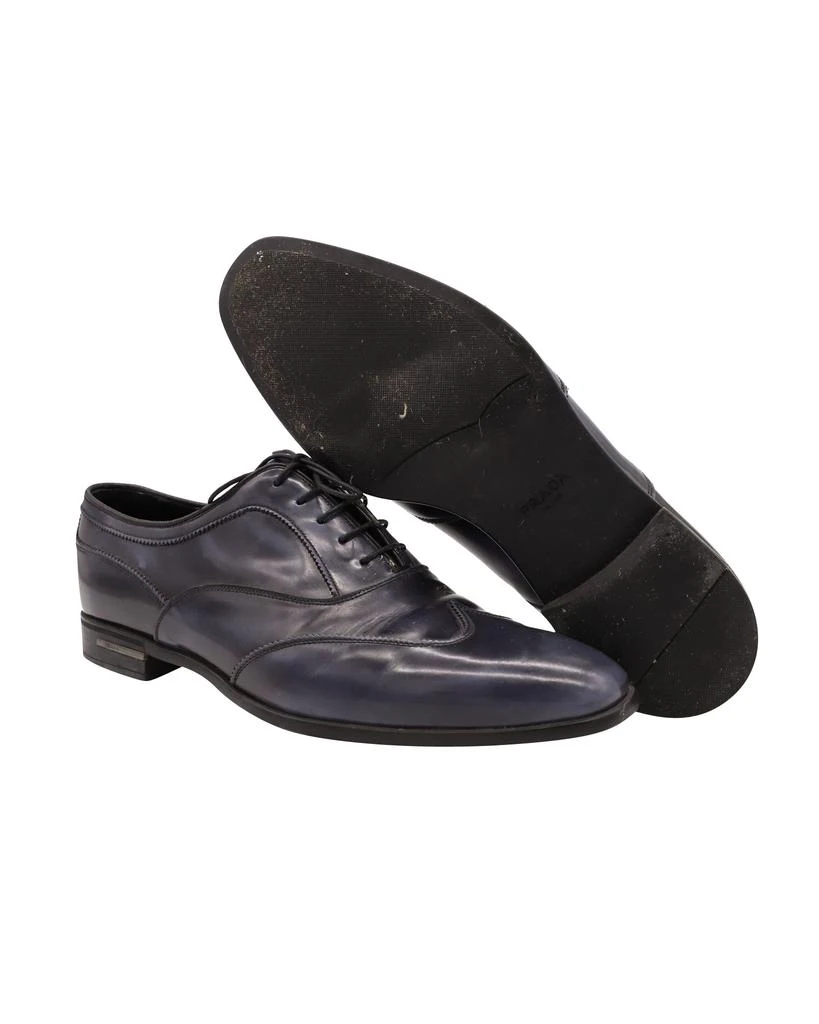Prada Brogues Shoes in Blue Leather 6