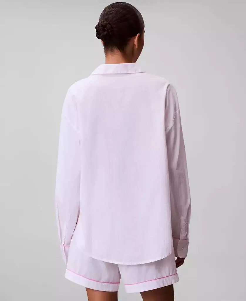 Calvin Klein Women's Poplin Button-Down Pajama Shirt 5