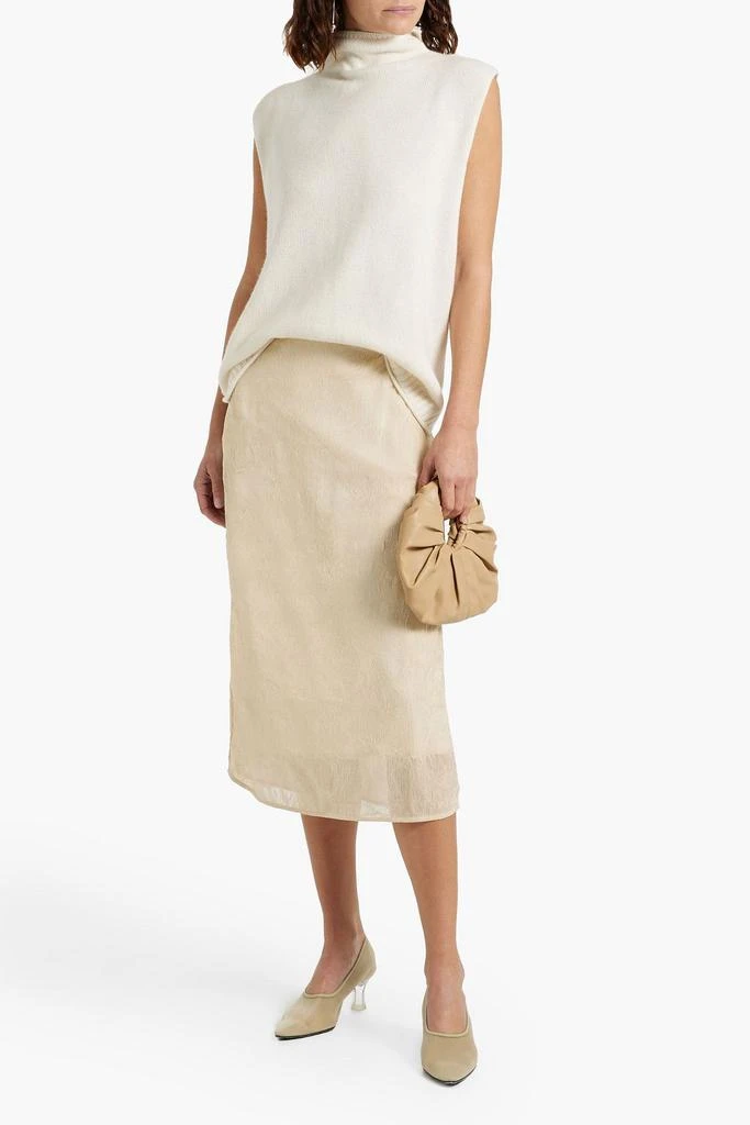 CO Plissé-chiffon midi skirt 2