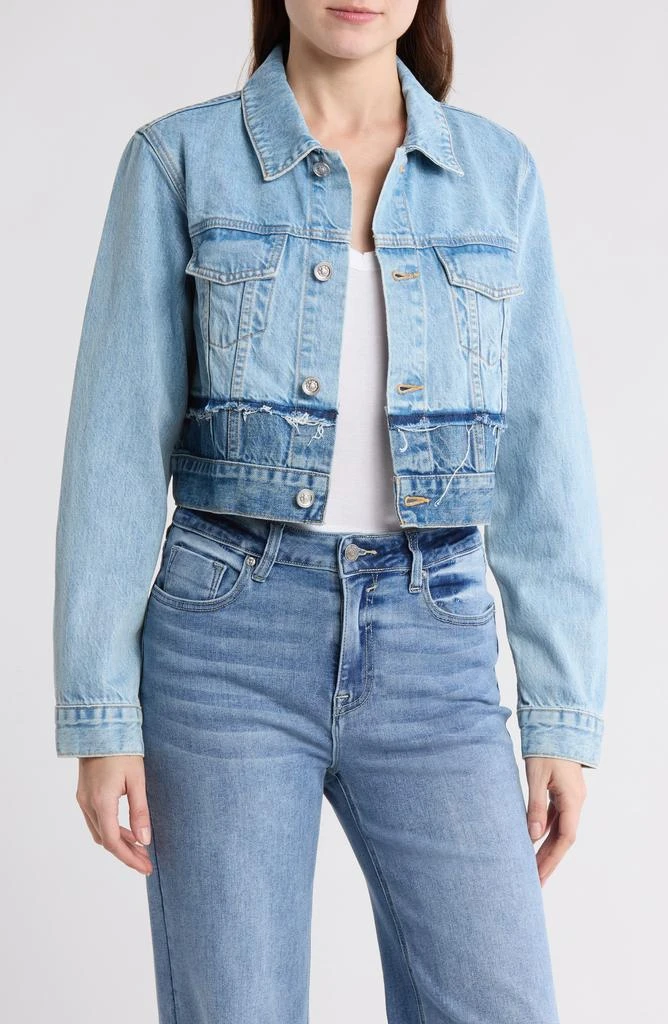 SLVRLAKE Rework Fitted Denim Trucker Jacket 1