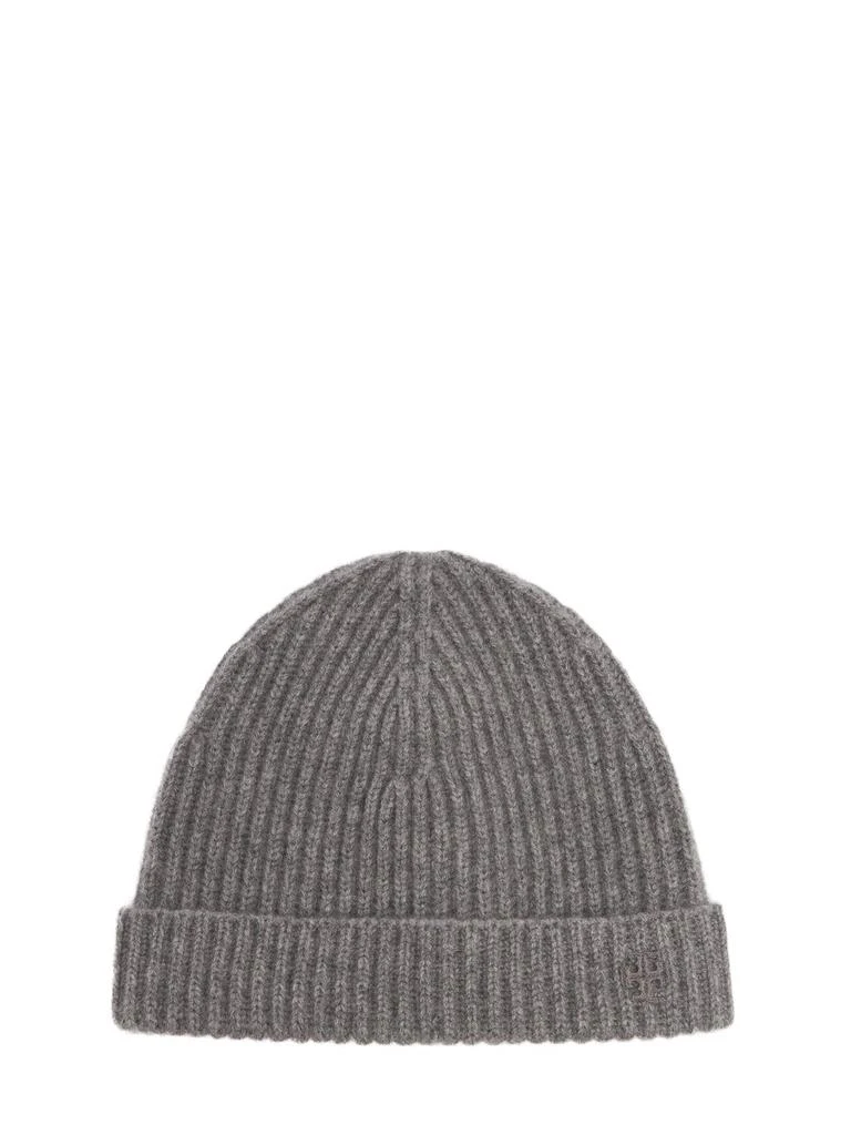 Tory Burch Cashmere Rib Knit Beanie 1