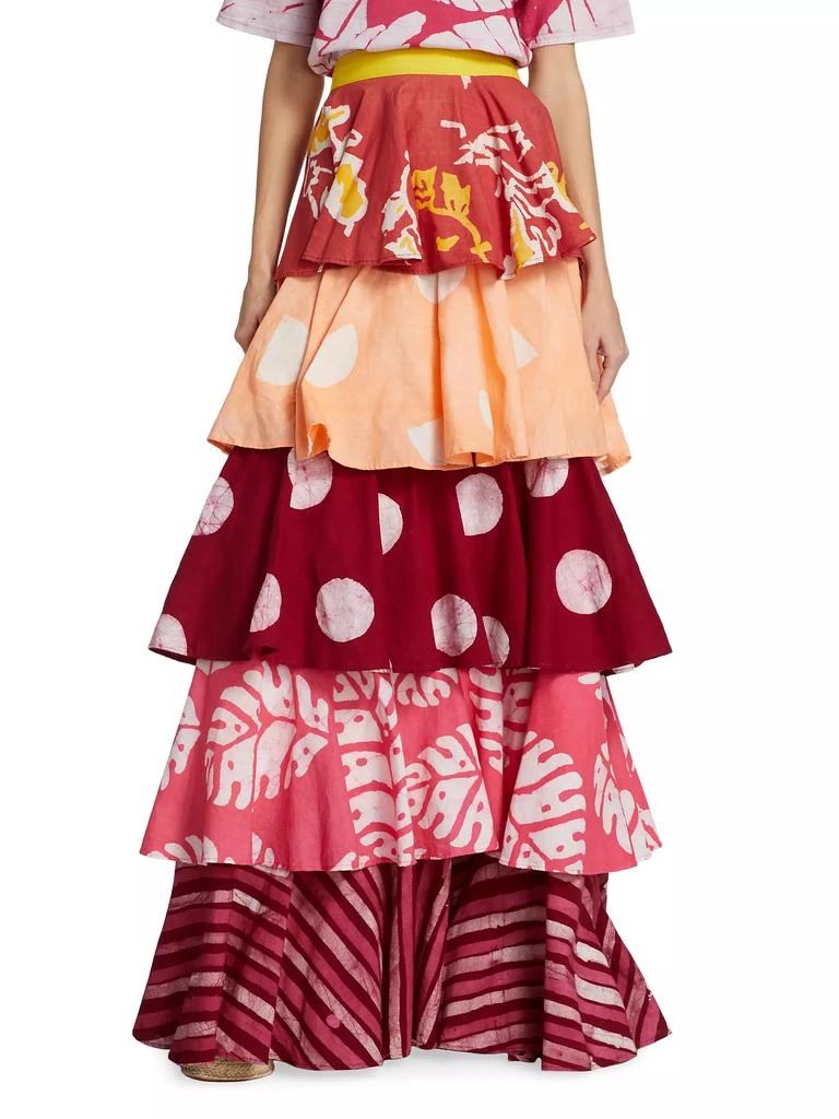 Studio 189 Erica Tiered Ruffle Maxi Skirt 3