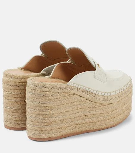 Gianvito Rossi Leather espadrille wedges 3