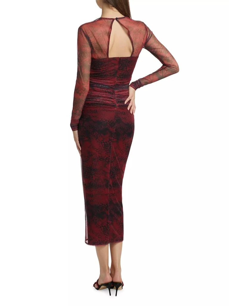 Amanda Uprichard Cade Printed Body-Con Midi-Dress 5