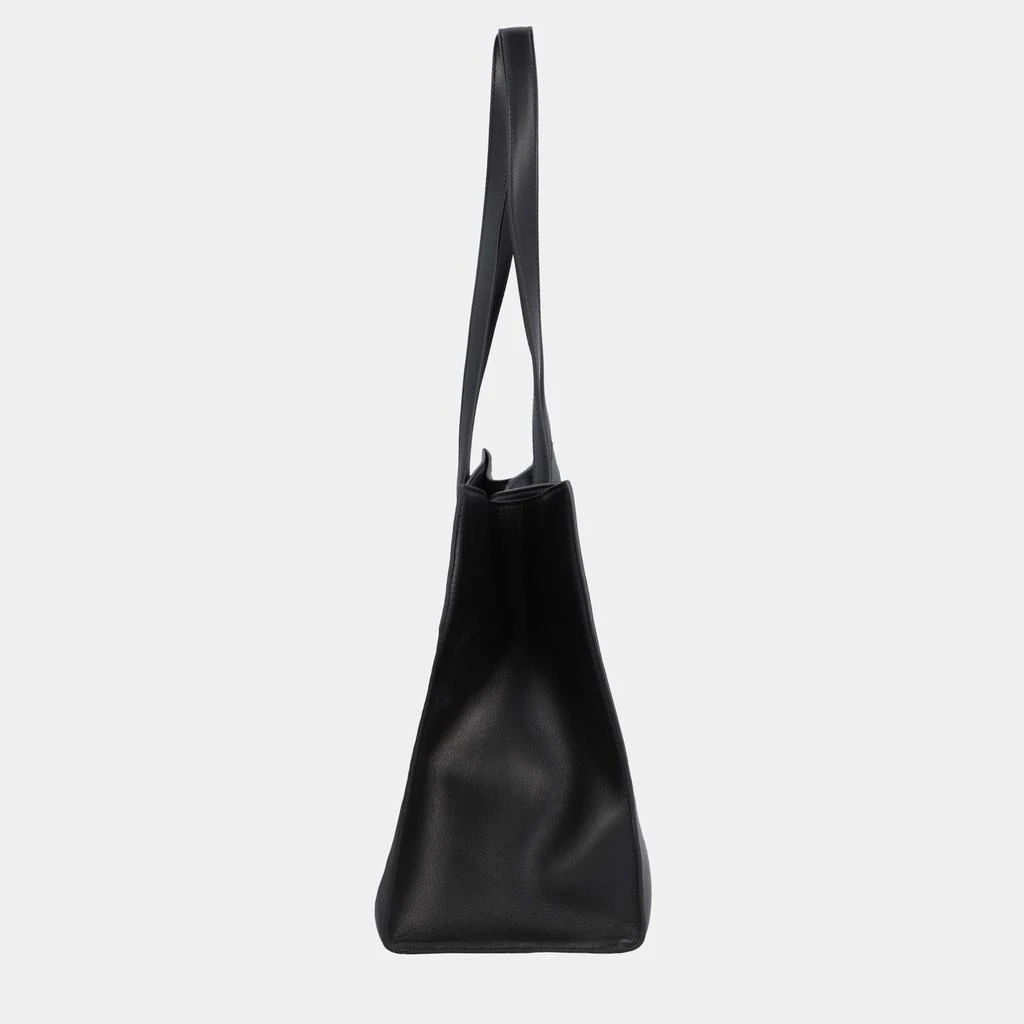 Celine Celine Black Calfskin Leather Smooth Cabas 16 Tote Bag 3
