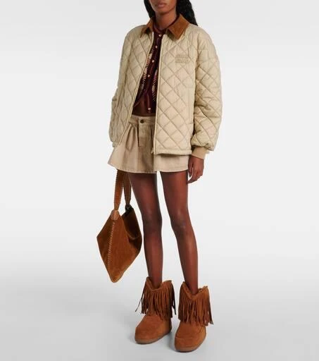 INUIKII Cowboy Fringes suede snow boots 3