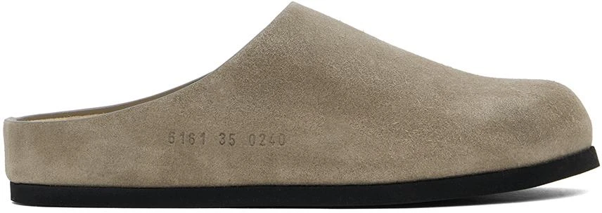Common Projects Taupe Suede Loafers 1