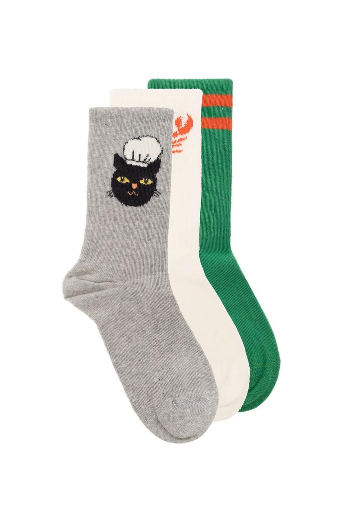 Mini Rodini Mini Rodini 3 Pack Ribbed Socks