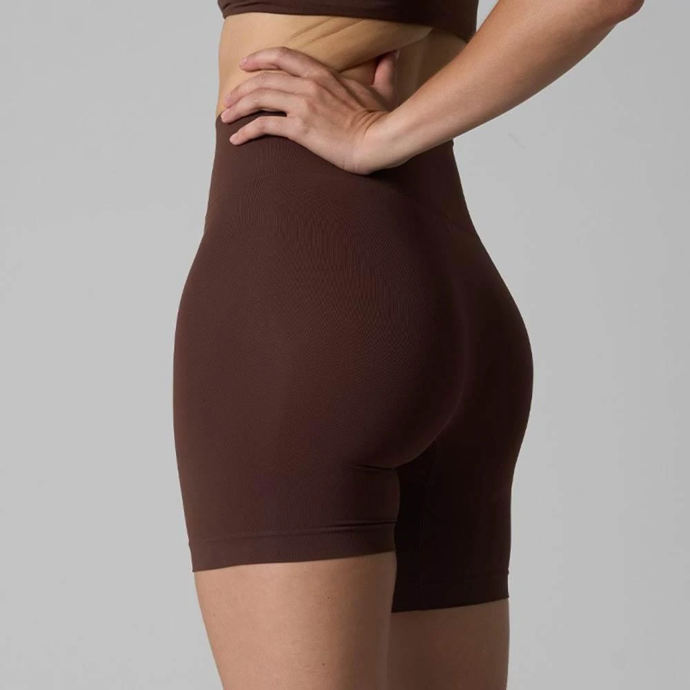 Agon Agon High waist legging short in coffee 2
